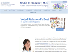 Tablet Screenshot of nadiablanchetmd.com